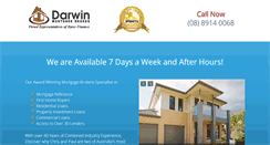 Desktop Screenshot of darwinmortgagebroker.com